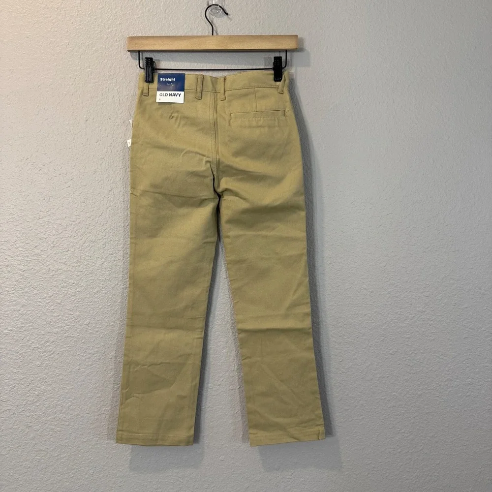 Lot of 2 Old Navy Boy's Size 8 NWT Tan Chino Pants & Blue Straight Leg Jeans